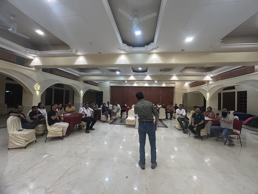 Teacher explaining concepts